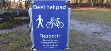 Deel het pad