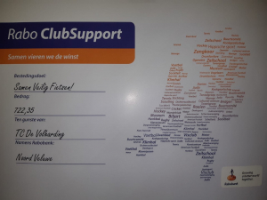 Cheque RaboClubsupport Cheque RaboClubsupport