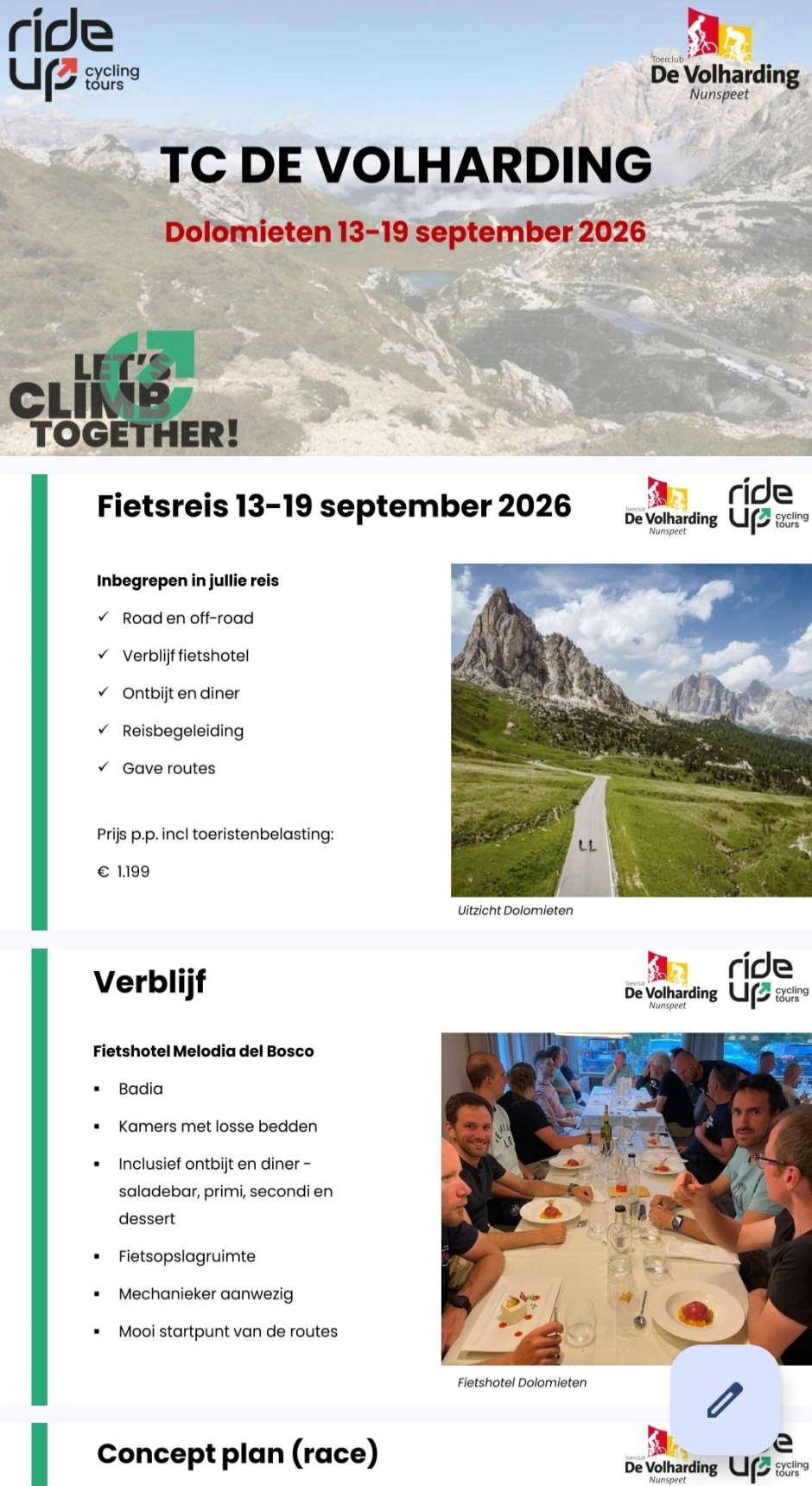 Dolomieten 13 tm 19 sept